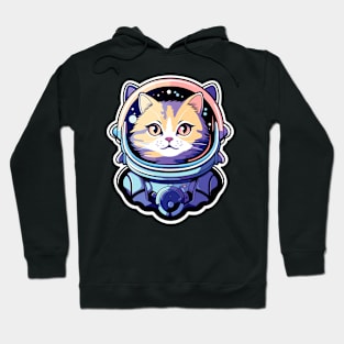 Cat Astronaut Illustration Hoodie